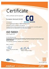 Certificate ISO 50001