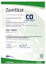 ZERTIFIKAT ISO 14001
